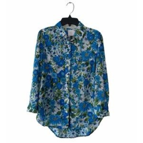{Anthro} HD in Paris Floral Shirt - Picture 9 of 9
